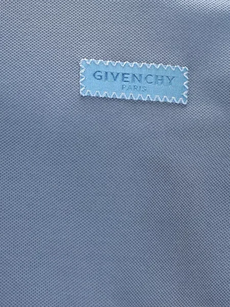 Tricou polo Givenchy cu autograf albastru