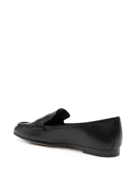 Kožne loaferice Michael Michael Kors s autogramom smeđa