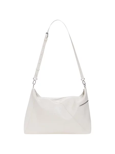 Geanta crossbody Desigual cu autograf alb