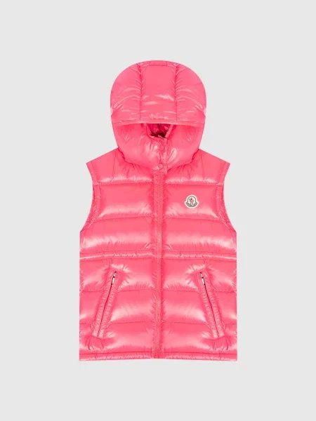 Детский пуховый жилет Moncler Enfant розовый