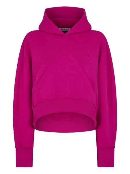 Hanorac cu glugă The Attico cu imprimeu geometric violet