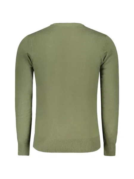 Pulover North Sails cu decolteu rotund cu autograf verde