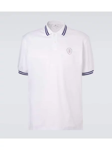 Поло тениска Brunello Cucinelli бяло