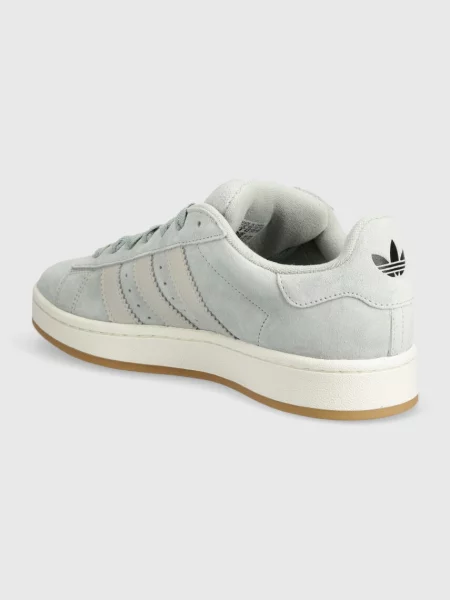 Nubukové tenisky adidas Originals Campus stříbrná