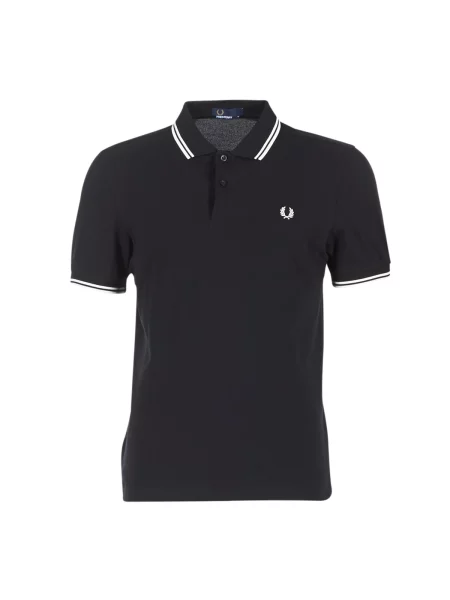 Polo majica Fred Perry s kratkimi rokavi črna