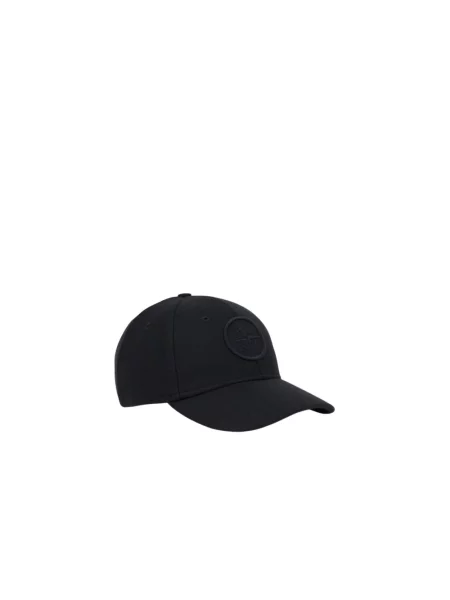 Czapka z daszkiem Stone Island wełniana z kamieniami niebieska