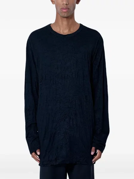 Lung tricou Yohji Yamamoto negru
