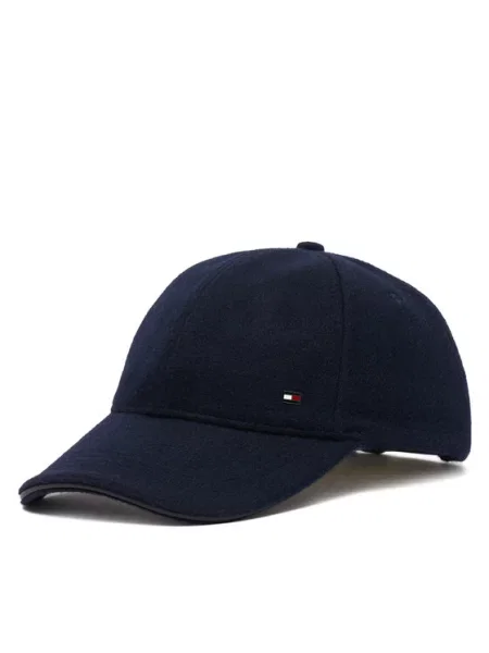 Tommy Hilfiger Шапка с козирка Dc Wool 6 Panel Тъмносин
