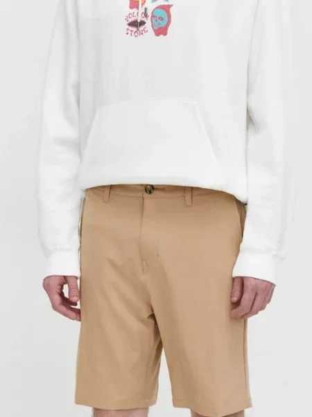 Къс панталон Quiksilver бежово