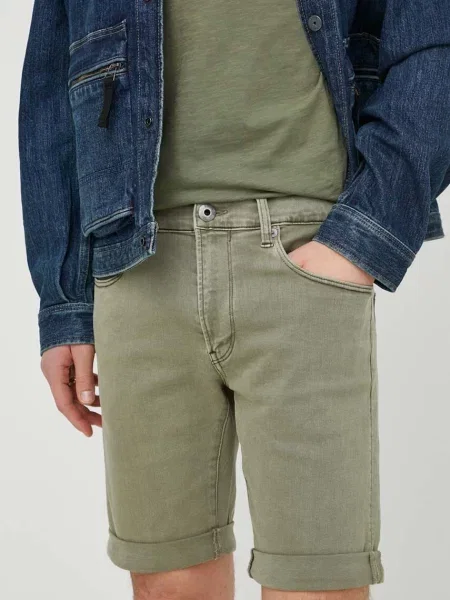 Džínové šortky G-Star Raw zelená