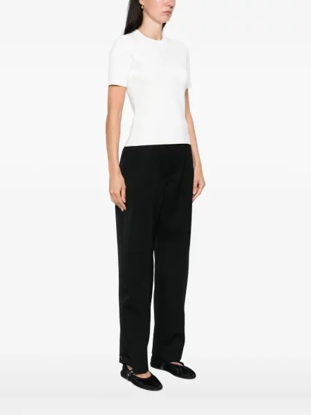 Tricou Max Mara cu decolteu rotund alb
