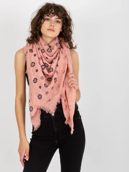 Šal Fashionhunters ružičasta