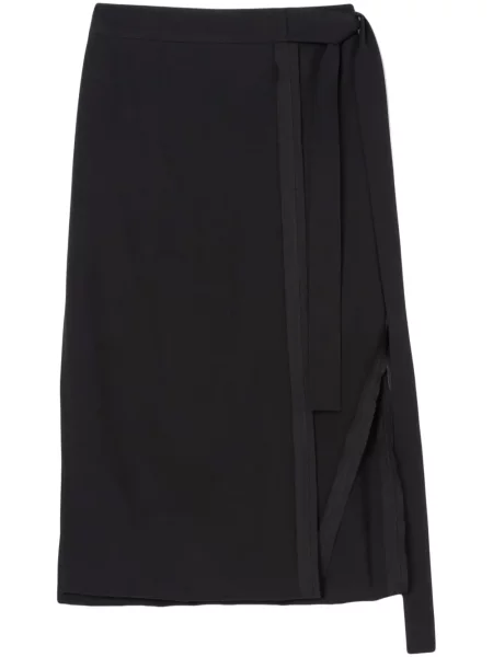 Fustă midi 3.1 Phillip Lim până la genunchi negru