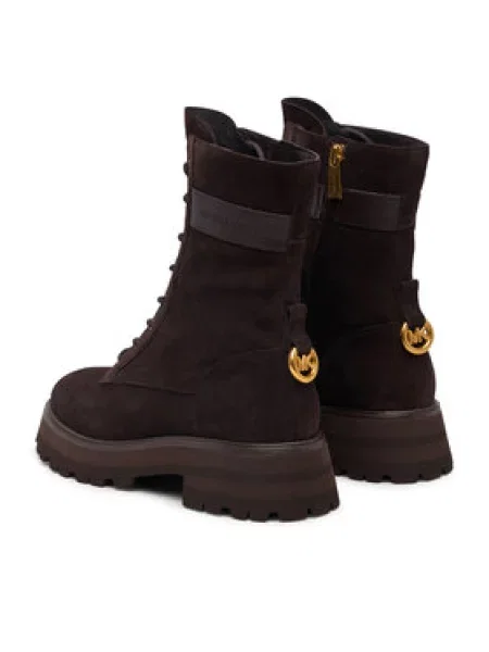 Kotníková obuv MICHAEL Michael Kors Caleb Lug hnědá