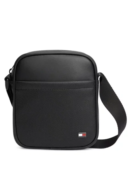 Geantă crossbody Tommy Hilfiger cu autograf negru