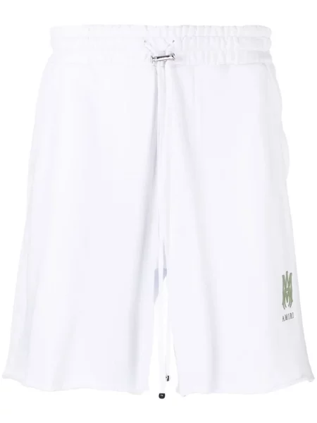 Pantaloni scurți Amiri cu imagine alb