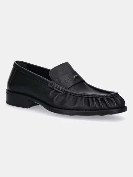 Giuseppe Zanotti mocasini de piele Sorrento barbati negru