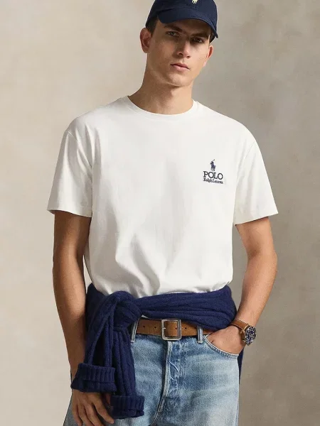 Polo Ralph Lauren t-shirt JERSEY-SSL-TSH biała