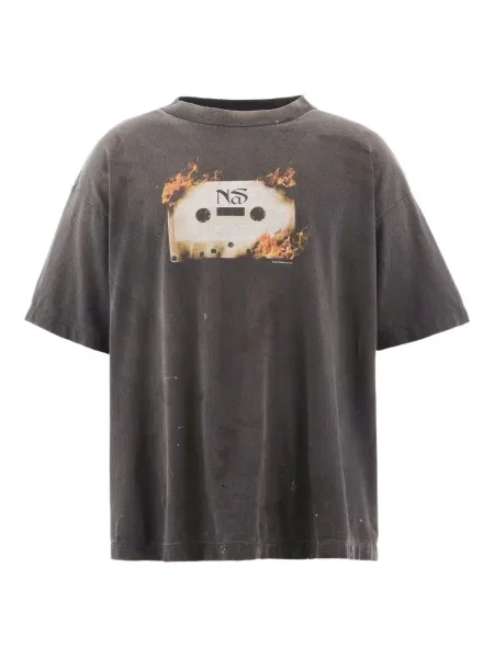 Tricou Saint Mxxxxxx cu imagine negru
