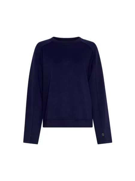 Bluza z mieszanki model ‘Elianna’ Msch Copenhagen niebieska