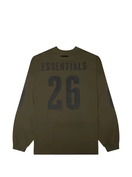 Мрежеста тениска Fear Of God Essentials с принт зелено
