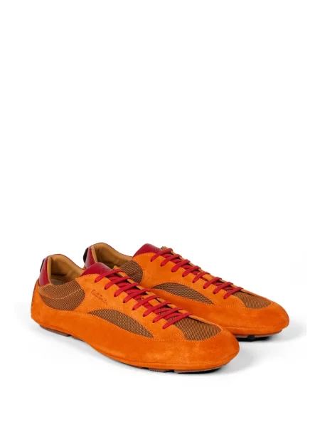Fűzős csipkés sneaker Paul Smith narancsszínű