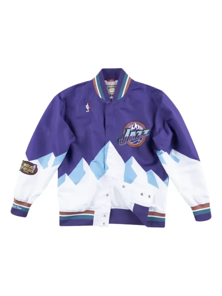 Μπουφάν Mitchell & Ness από ζέρσεϋ μωβ