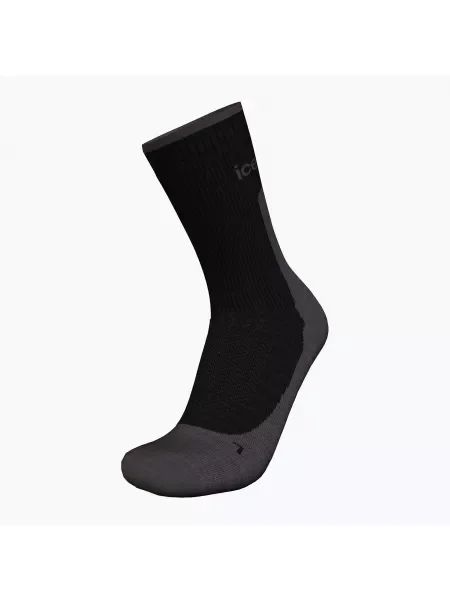 Мъжки чорапи за трекинг Icebreaker Merino Hike+ Light Crew black/obsidian черно