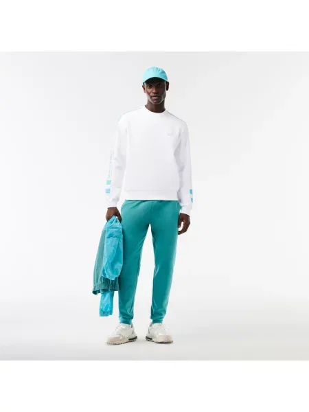 Lacoste Bluza Dwustronna Z Haftem Lacoste biała
