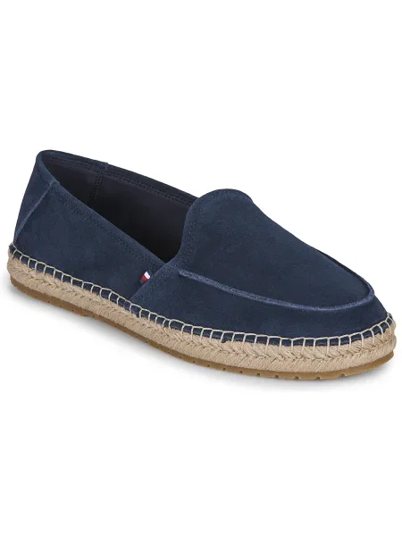 Pantofi loafer Tommy Hilfiger din piele de căprioară albastru