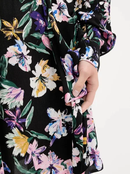 Платье мини Desigual клеш черное