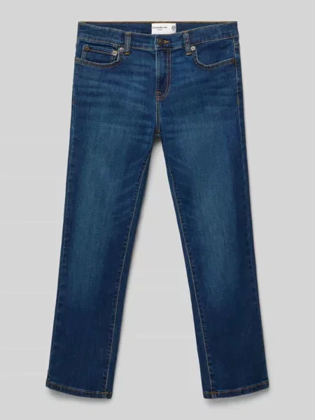 Jeansy o kroju straight fit w 5 kieszeni Abercrombie&fitch niebieskie