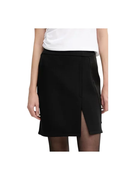 Spódnica mini Victoria Beckham wełniana czarna