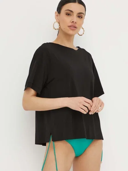 Блузка Max Mara Beachwear черная