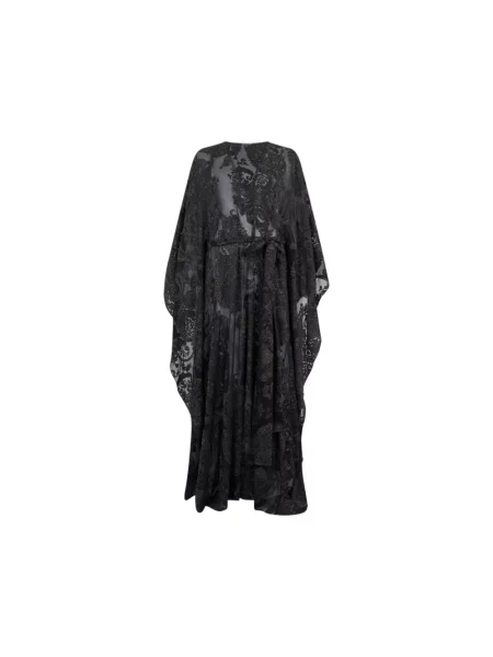 Jedwabna sukienka Roberto Cavalli czarna