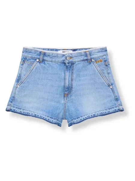 Szorty jeansowe Msgm niebieskie