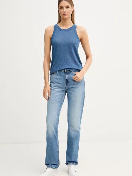 United Colors of Benetton top lanen modra