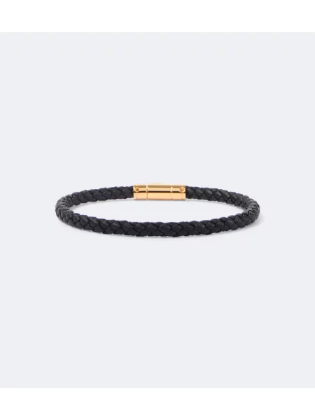Brăţară Tom Ford din piele țesută negru