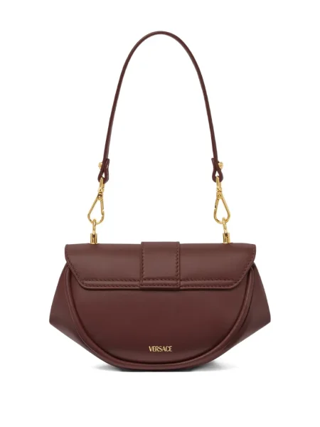Geanta de piele Versace Virtus din piele roșu