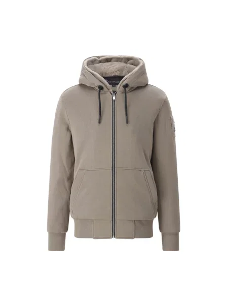 Bluza rozpinana Moose Knuckles brązowa
