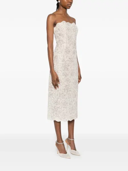 Sukienka midi Ermanno Scervino do kolan bez ramiączek garniturowa