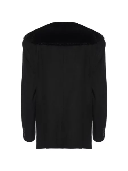Gulerat palton de blană Medeea cu blană negru