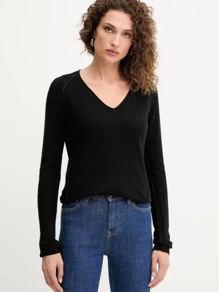 Silvian Heach pulover din amestec de lână DIEGOROSA light negru