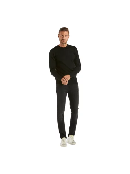 Sweter Daniele Fiesoli z wełny merino czarny
