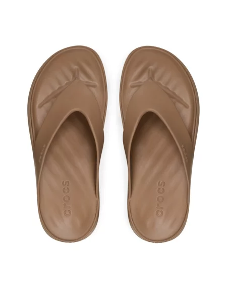Japonki Crocs brązowe