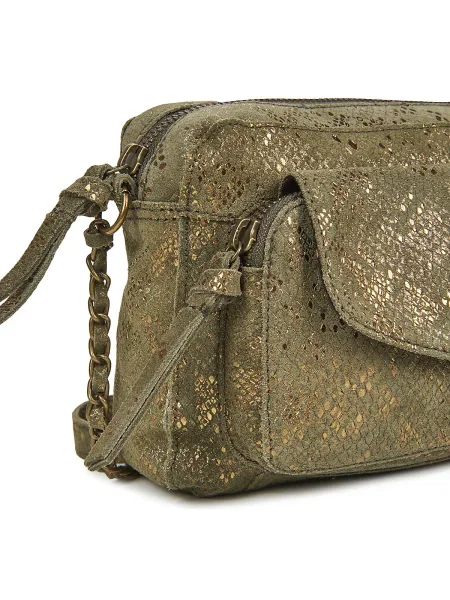 Body Pieces din piele kaki