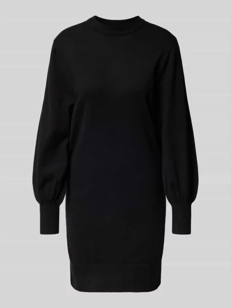 Sukienka o kroju podkreślającym figurę z dzianiny z mieszanki model ‘LABELLE’ Only czarna