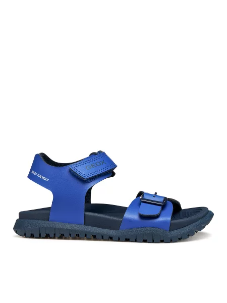Sandali Geox J Sandal Fusbetto Bo M Modra črna