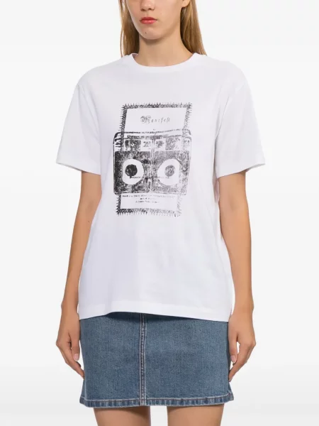 Tricou A.p.c. cu imagine alb