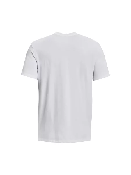 Pánske tričko Under Armour Logo Emb Heavyweight white/black biela